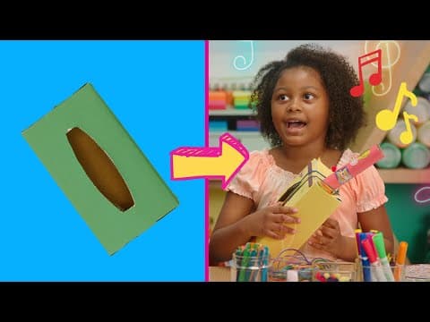 Craft Time: Tissue Box Guitars | Crafts for Kids | Educational Videos for Toddlers | Cartoons