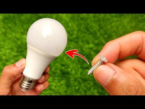 NASA didn't even expect it, How to fix LED Bulb with Screws