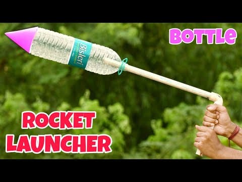 Homemade Powerful Bottle Rocket Launcher - Simple Bottle Rocket