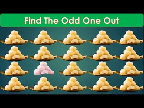 Find The Odd One Out in These Pictures? How Good Your Eyes#40 |Find The Odd emoji | Fruit Game|