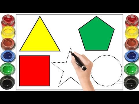 Learn Shapes Name kids Shapes Shapes colors circle Triangle Square Shapes drawing for kids