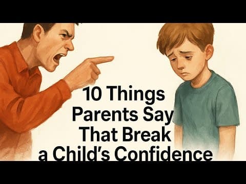 10 things parents say that break a child’s confidence