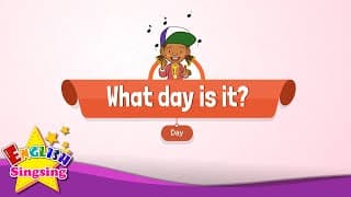 [Day] What day is it?- Educational Rap for Kids - English song for Children