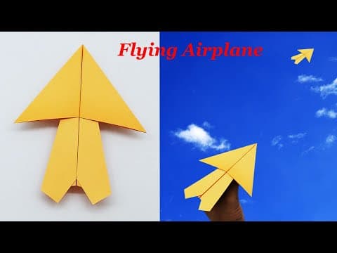 How To Make Paper Airplane That Makes Circles - Flying Paper Plane