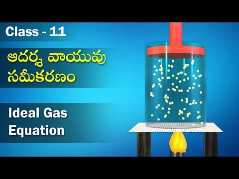 ఆదర్శ వాయు సమీకరణ – Ideal Gas equation |Kinetic Theory | Physics