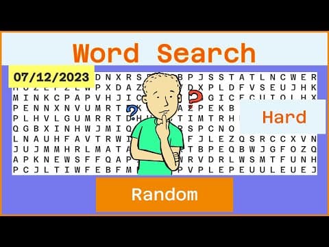 Word Search - Challenge  Ep592