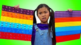Emma and Jannie Play with Magic Pop It | Kids Play and Share with Friends