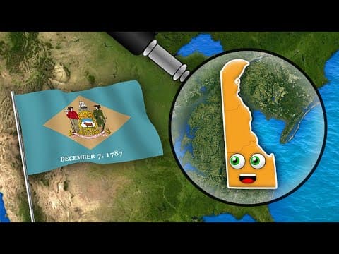 Delaware - Counties and Geography - 50 States of America