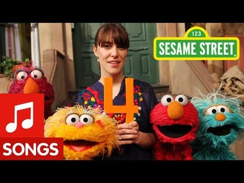 Feist sings 1234 on Sesame Street