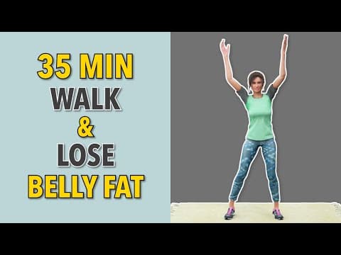 35-minute Steady Walking Exercise At Home – Belly Fat Loss