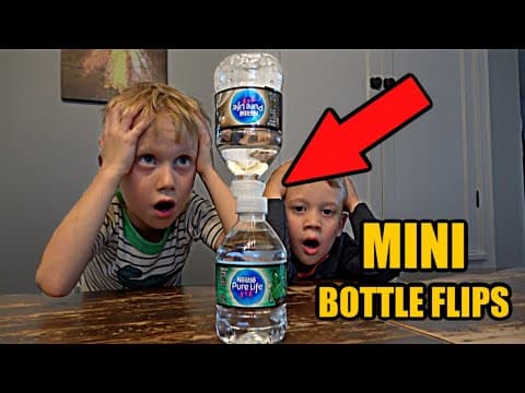 Mini Bottle Flip Challenge|Colin Amazing
