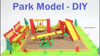 Park Model Making Craft Ideas | DIY project at home