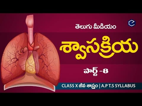 శ్వాస క్రియ Swasakriya part-8 |  Biology Respiration
