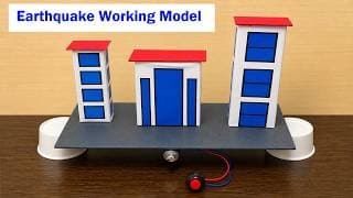 earthquake working model science project for exhibition simple and easy