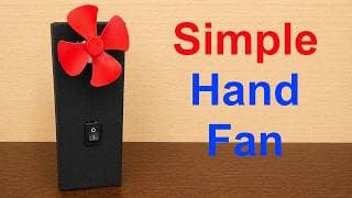 Simple Hand Fan using DC Motor for school science project exhibition