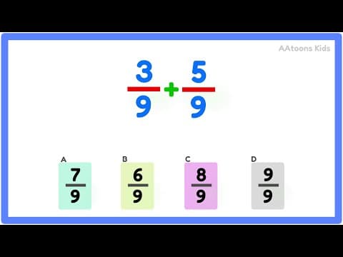 Fraction Addition Quiz for Kids | Add Fractions Easily | Math Quiz for Children