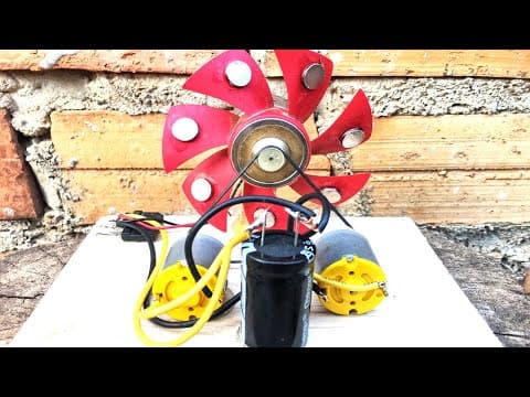 DIY Electricity Free Energy Generator Model DC Motor New Science Experiment Tool Creative