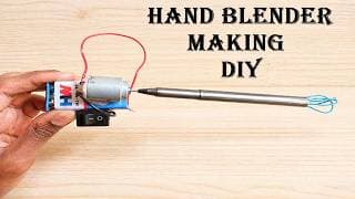 how to make hand blender using dc motor | inspire award winning science project