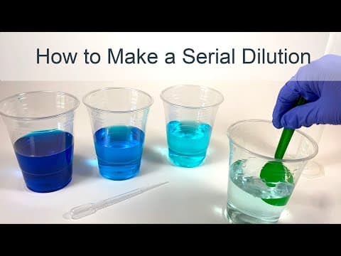 How to Make a Serial Dilution
