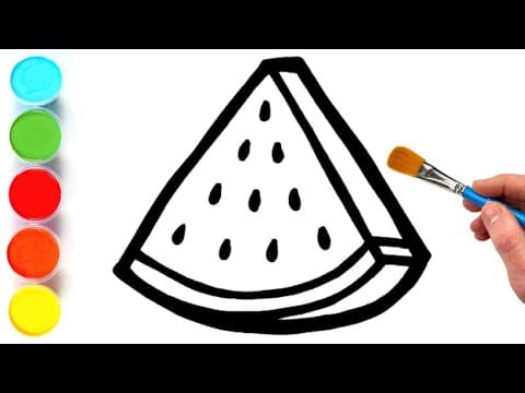 Let's Draw a Juicy Watermelon: Fun Drawing, Painting, and Coloring for Kids and Toddlers!