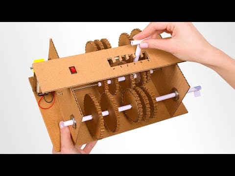 Diy 5 speed gearbox from cardboard