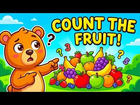 Learn to Count 1-15 🍎 Guess the Number Game! Fruit Counting Quiz for Kids