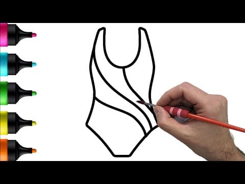 Fun with One Piece Swimsuit Drawing, Painting, and Coloring for Kids! Let's Dive into Creativity!