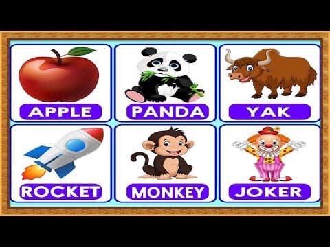 Vocabulary flashcards - kids vocabulary words - abc flashcards - educational videos for kids
