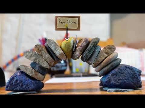 How to build a miniature dry stone arch