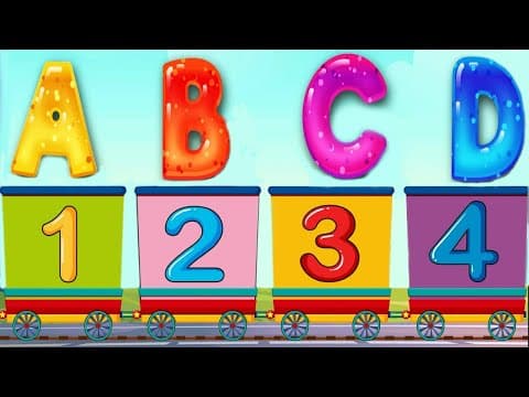 Alphabets and numbers - learn abc for preschool - learn numbers 1 to 10