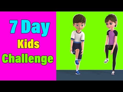 Exercise For Kids: 7 Day Kids Challenge| Kids Exercise | Get Active At Home| Lose Belly Fat