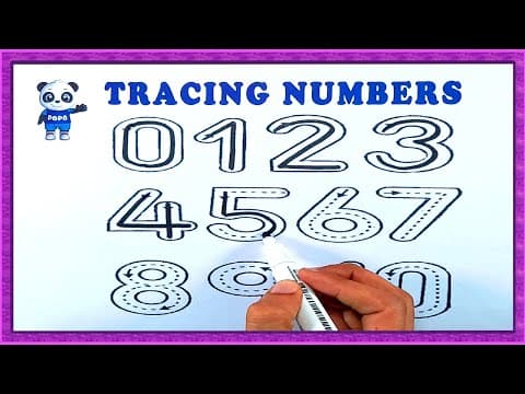 Kids learning videos - how to write numbers - tracing numbers 1 to 10 - tracing numbers for kids