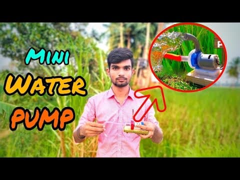 How to make mini Water pump at home DIY || వాటర్ పంప్ ని తయారు చేయడం ఎలా
