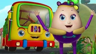 Wheels on the Bus - Humpty Dumpty Bus Ride | Rhymes and Baby Songs