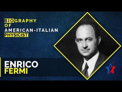 Enrico fermi short biography