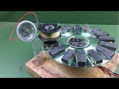 Science Experiment Self Running Machine Free Energy Generator Using Magnets With Fan Motor