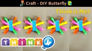 How to make a Butterfly | DIY | crafts | ThinkJr