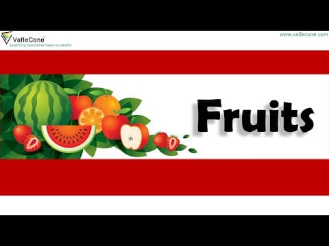 Learn Fruits name for Kids l learning video l fruits