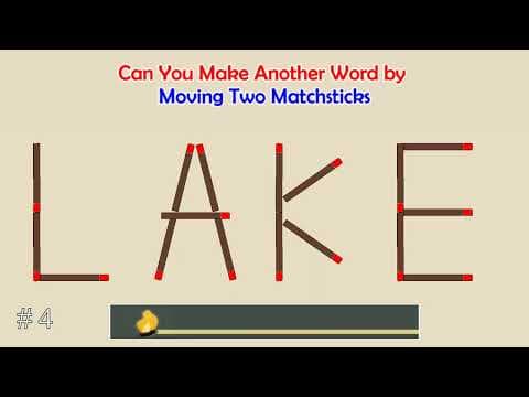Can you make another word from the existing one? | Matchstick Word Puzzles #65 | Brain Teaser
