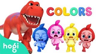 Run, Hogi! Learn Colors with Dinosaur Race | Colors Songs | Kids Learn Colors | Pinkfong Hogi
