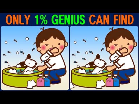 Brain exercise quiz! Find the difference between! │ For brain health!