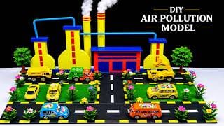 air pollution science project model making - diy at home