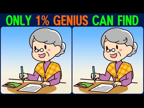 Puzzle / Find the Difference │ Improve your concentration and keep your brain healthy!