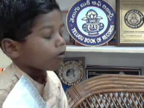 MASTER NUKATHOTI SNEHIL PRAKRUTH in TELUGU BOOK OF RECORDS