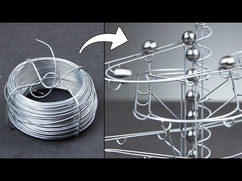 How to make a steel track marble run, a step-by-step guide