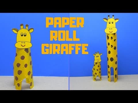 How to Make a Paper Roll Giraffe | Paper Roll Crafts