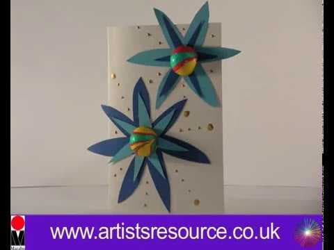 How to Make a Marbled Birthday Greetings Card