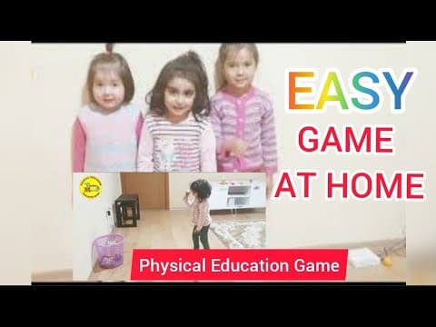 Easy throwing game - Games at home - indoor games