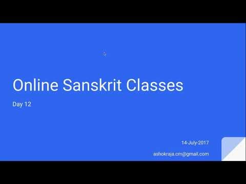Sanskrit for Beginners - Day 12