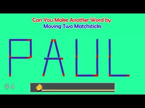 Can you make another word from the existing one? | Matchstick Word Puzzles #19 | Brain Teaser